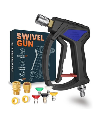 #ad Short Pressure Washer Gun with 360° Swivel High Pressure Stubby Po... Fast $61.53
