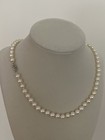 High Grade Akoya Pearl Necklace 6.5-7.0mm 14K White Gold Clasp — photo 2