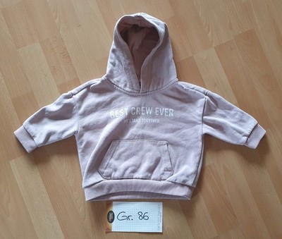 Baby Hoodie dicker Pulli Pullover Kapuze Größe 86 Mädchen rosa von dopodopo Baby