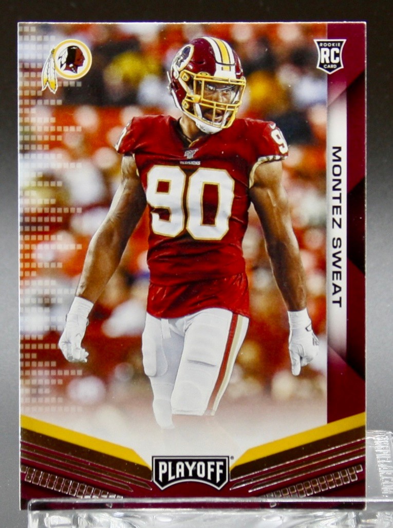 2019 Panini Playoff Football Card Rookie Montez Sweat #252 Autographs RC