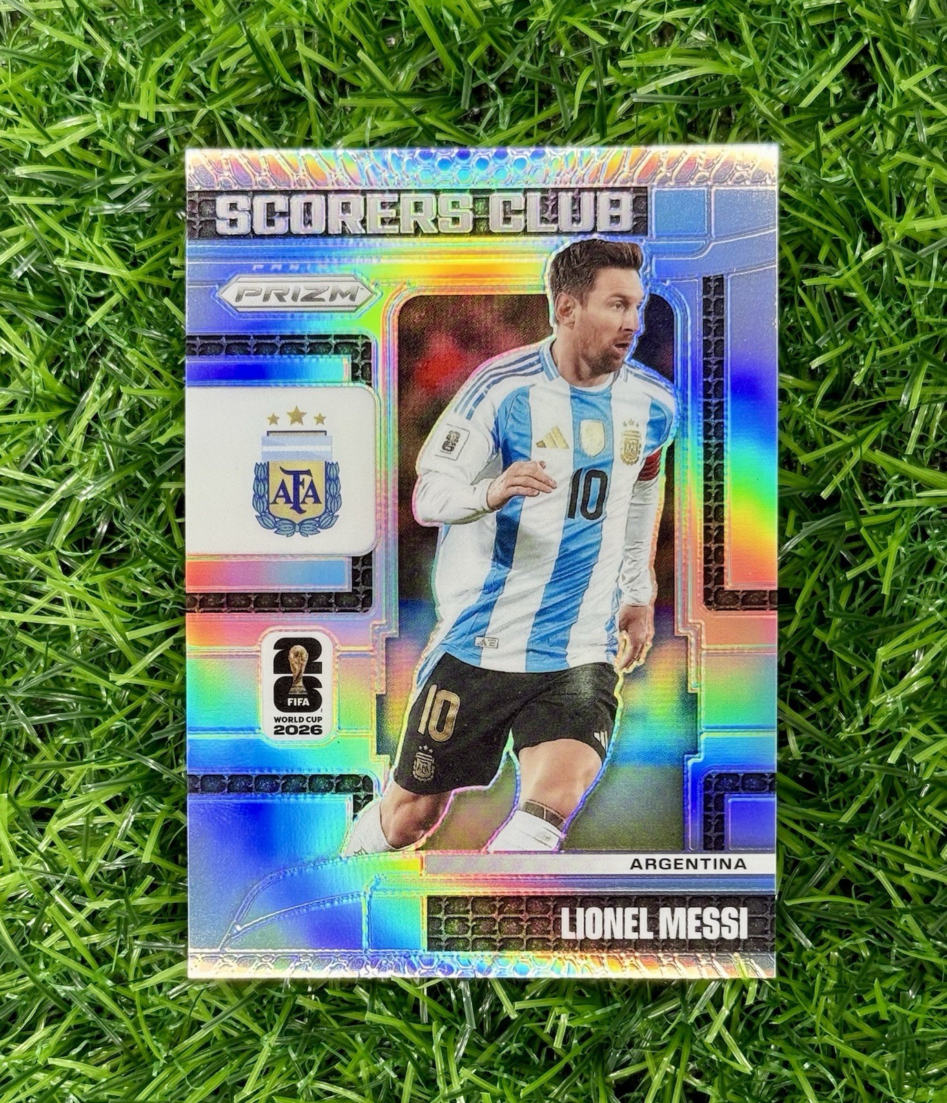 2026 Panini Prizm World Cup Lionel Messi Scorers Club Silver Prizm Argentina