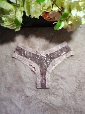 Rare Victoria's Secret Pink Sequin Cheeky XS