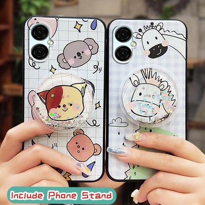 MYDING-Phone Case for BLU G53,  Cartoon Simplicity Soft Case Rotatable stand