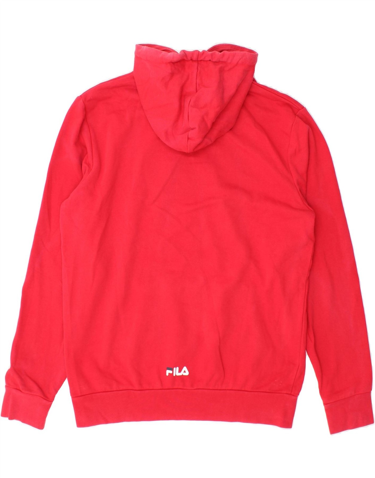 FILA Maglione Uomo Grafico con Cappuccio Piccolo Rosso Cotone DG39