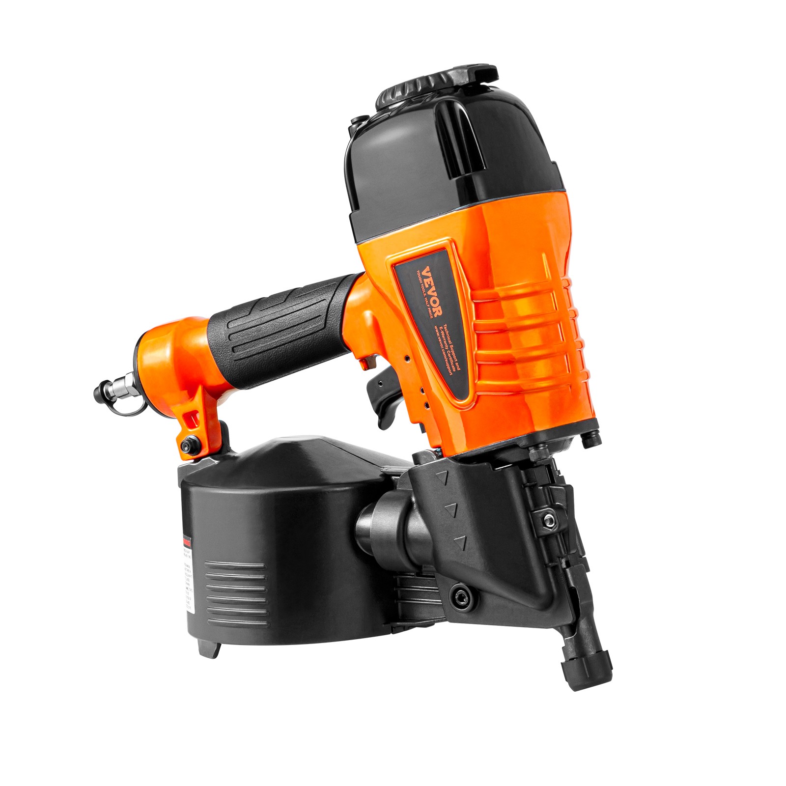 VEVOR CN65 Coil Siding Nailer 1-1/4" to 2-1/2" 15 Degree Pneumatic Nail Gun