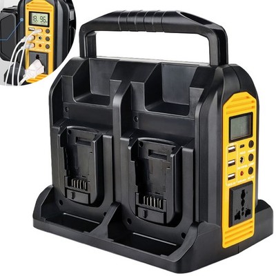 350W Power Inverter für Dewalt 18V Akku 4-Ports DC 20V zu AC 220-230V w/USB Port