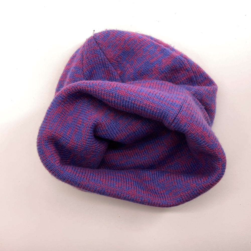 LL Bean Purple Pink Static Pattern Winter Cuff Ca… - image 3