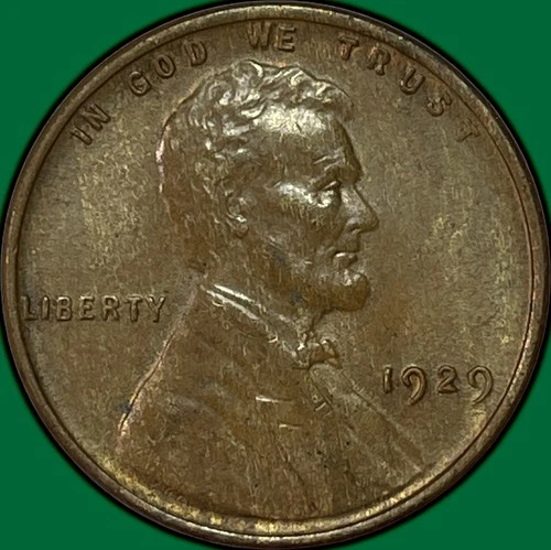 1929 Lincoln Wheat Cent Uncirculated UNC Coin #36835