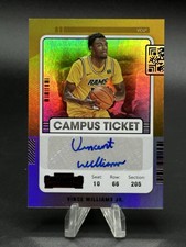 2022 Chronicles DP Contenders Vince Williams Jr Campus Ticket Auto #CT-VWJ #/99