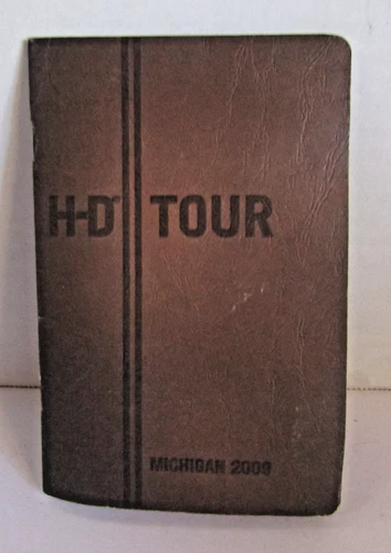 HARLEY DAVIDSON Michigan 2009 DEALER PASSPORT TOUR BOOKLETS STAMPED AND TICKETED