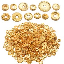 BronaGrand 100 Gram About 170-300pcs Spacer Beads Jewelry Bead Small, Gold