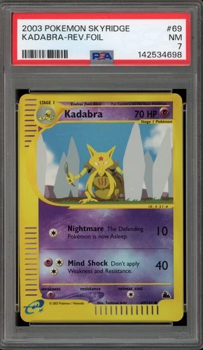 Pokemon Kadabra Skyridge Reverse Holo #69 PSA 7