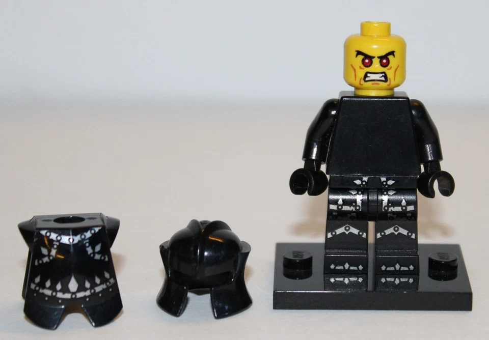 Minifigura coleccionable Lego serie 7 retirada COL110 - ¡Caballero malvado 100% completa! Foto 3 de 4