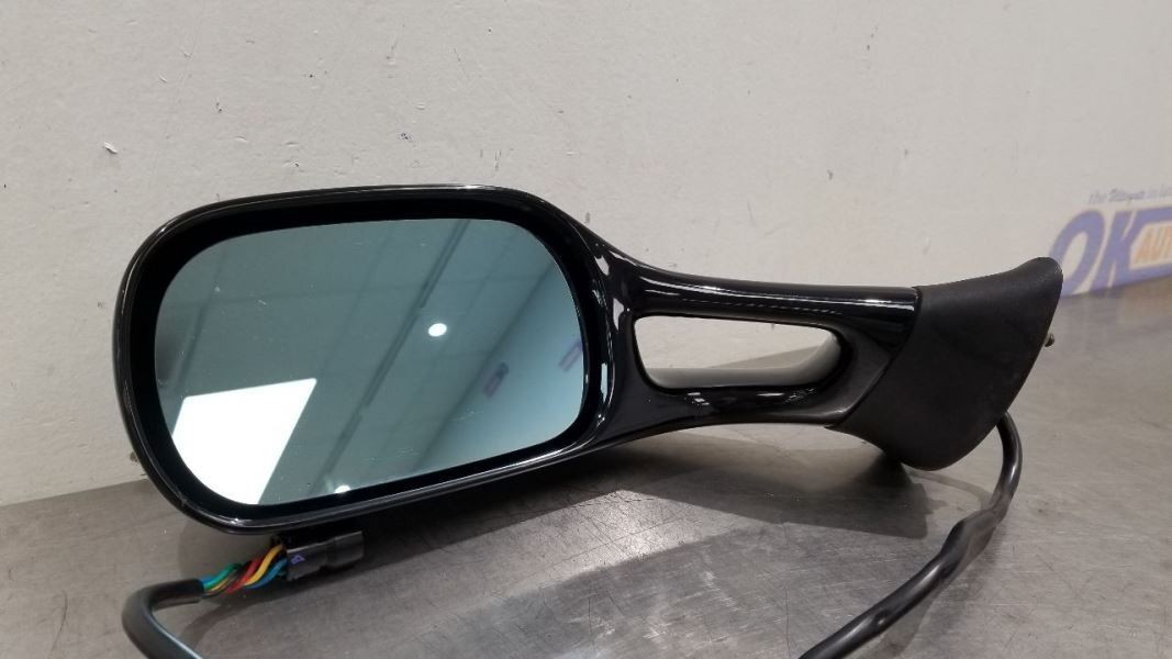 1990 FERRARI TESTAROSSA OEM DRIVER LEFT SIDE DOOR MIRROR ASSEMBLY BLACK NERO