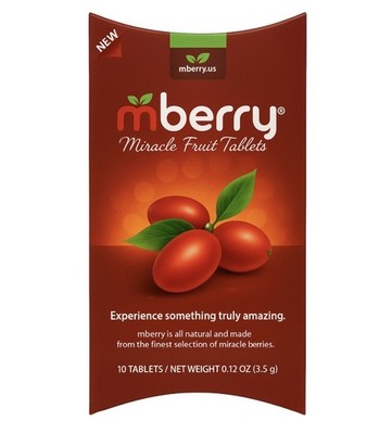mberry Miracle Fruit Tablets, Single Pack (10 Tablets), Turn Sour into Sweet 