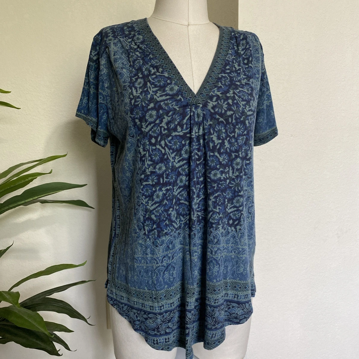 Lucky Brand | Tops | Preowned Lucky Brand Womens Blouse Est 99 Size 3x Made In India