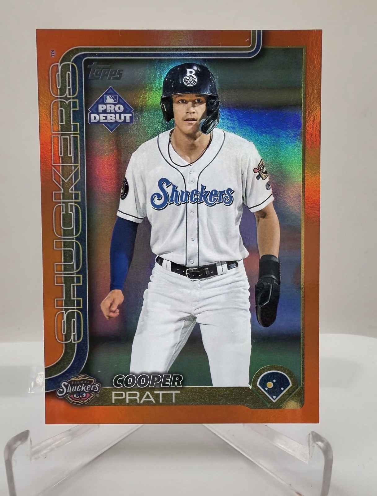 2025 Topps Pro Debut - Cooper Pratt #PD-5 Orange Foil /25 (RC)