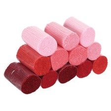 12 Rolls Latch Hook Yarn, Latch Hook Kit Yarn Precut Colorful, Red Tone
