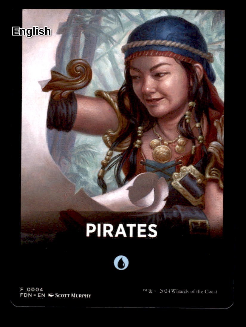 Pirates Theme Card - Token [4] NM - Foundations