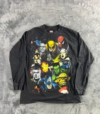 Y2K Marvel Mad Engine Long Sleeve Shirt Vintage Medium RARE