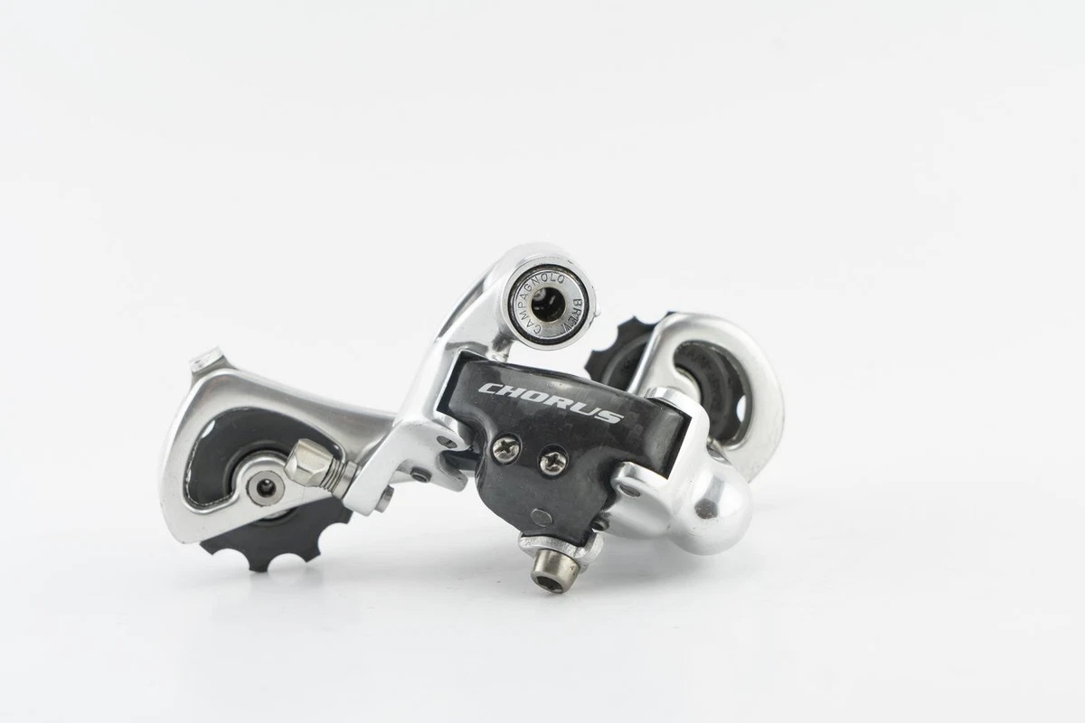 Deragliatore Posteriore Campagnolo Chorus 11 Velocità, Gabbia Corta, Carbonio, Argento, NOS 2009