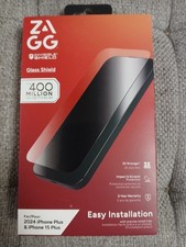 New ZAGG Invisible Shield Glass Screen Protector for iPhone 15 Plus/ 16 Plus