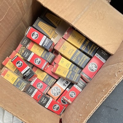 RCA Philco GE Vintage Electron Tube Lot w/ 4U4 Vacuum Tubes in Boxes
