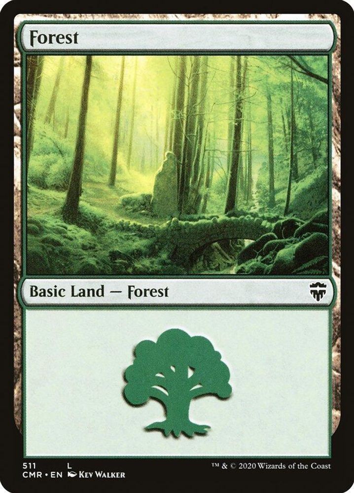 MTG CMR NM Land Forest #511