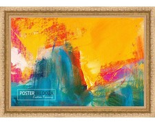 Refined Gold Picture Frame - UV Acrylic,Backing, Hanging Hardware