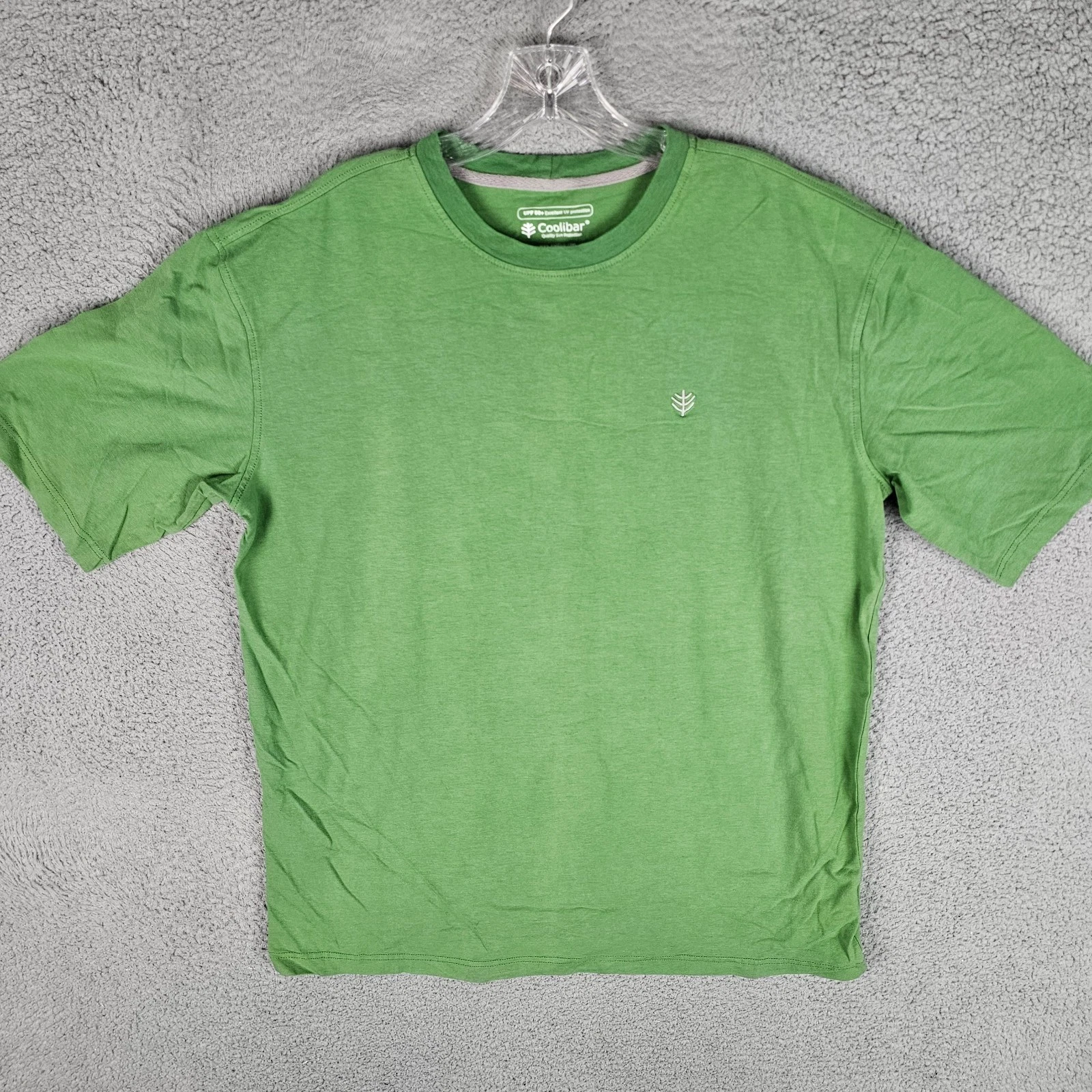 Coolibar T-Shirt Mens Large Stretch UPF 50+ Sun Protection Crew Neck Pullover
