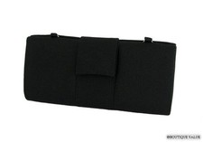 Black Satin Flap Shoulder Chain Clutch Envelope Evening Purse NEW