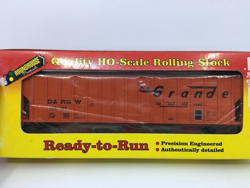 Tolva cubierta HO Roundhouse 35201 Rio Grande 54’ FMC 3 bahías D&RGW #15601 | Zustand: Used