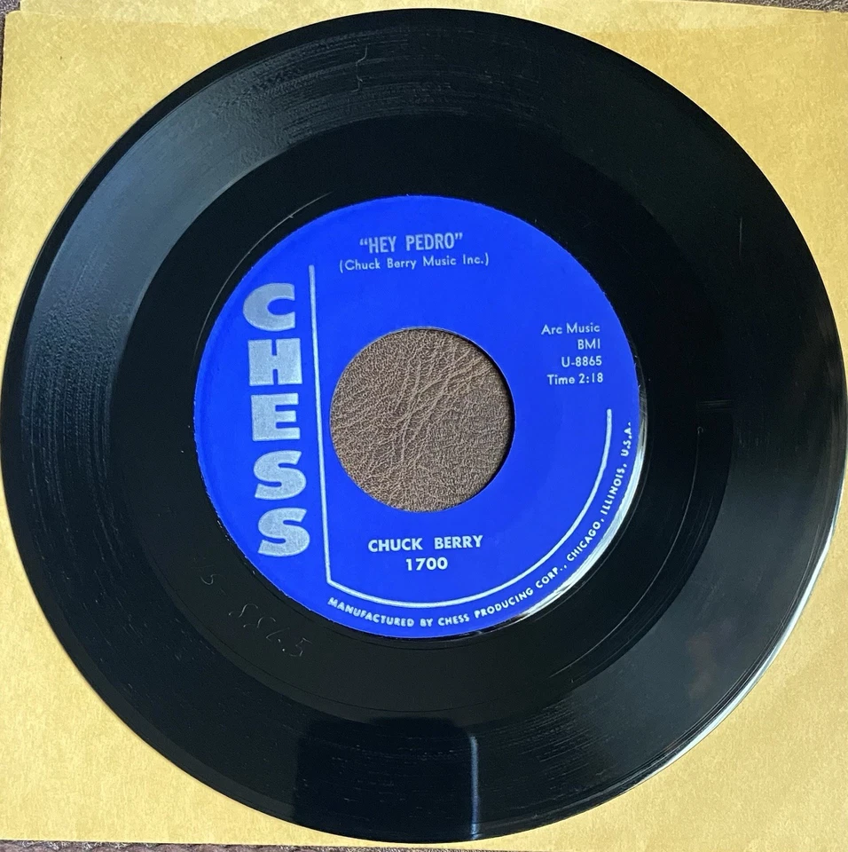 Chuck Berry 45 Lot - School Day 1653 & Carol 1700 - Chess Records EX Foto 2 de 4