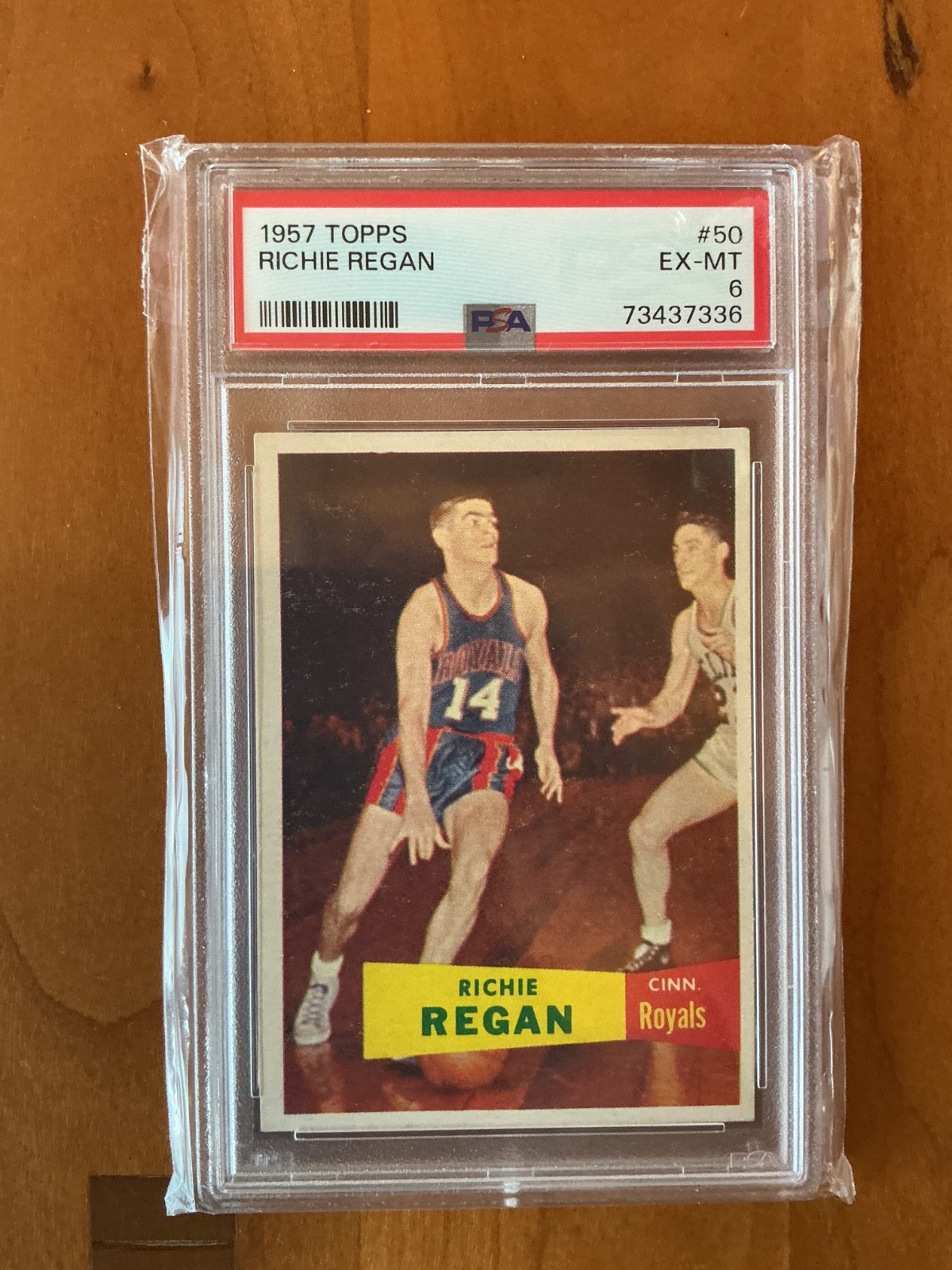 1957 Topps Basketball #50 Richie Regan PSA 6