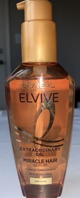 L Oréal Elvive Miracle Hair Serum Extraordinary Oil For Shine & Moisture-NNB