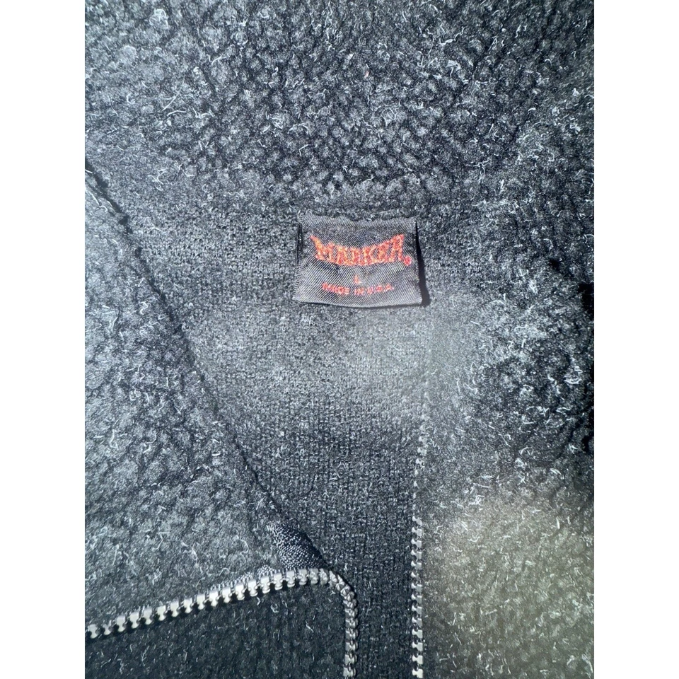 Marker Brand Black Fleece Jacket Size Large PreOwned Great Condition - Image 3 of 4