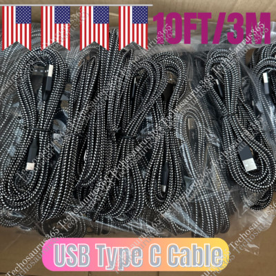 USB-C Lead For Samsung iPhone 15 16 TypeC Charging Fast Charger Phone Cable Lot