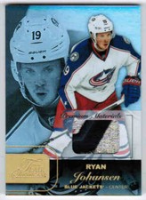15/16 FLEER SHOWCASE RYAN JOHANSEN FLAIR PREMIUM MATERIALS PATCH /25 COLUMBUS