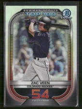 2021 Bowman #BTP-54 Zac Veen Bowman Scouts Top 100