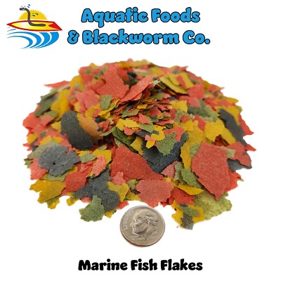 Marine Fish Flakes for Tangs, Butterflies, Angelfish, Anthias, Clown Fish. AFI