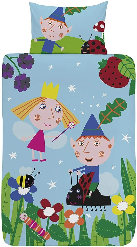 Boys, Girls, Kids Character Duvet Quilt Cover Bedding Sets Ben and Holly - Image 4 of 4