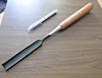 Masakichi Japanischer Maru Usu Nomi Round Slick Meißel 21 mm 370 mm unbenutzt...