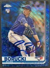 Ryan Borucki Autographed Signed 2019 Topps Chrome Blue Wave 57/75 Blue Jays COA