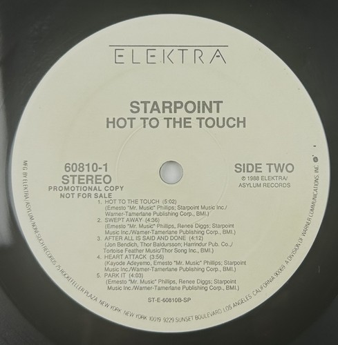 Starpoint Vinyl Hot To The Touch 1988 LP Promo Record - EX - Picture 6 of 10