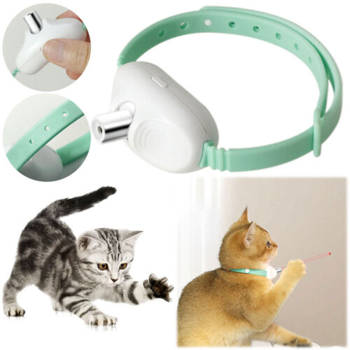ES# Collar para burlarse de gatos con láser inteligente, recargable por USB, aum - Imagen 9 de 18