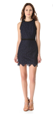 MILLY Navy Blue CLAUDIA Lace Sleeveless Dress Scalloped Sz 2 $396 Never  worn EUC | eBay