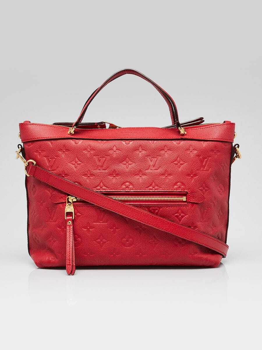 Louis Vuitton Cerise Monogram Empreinte Leather Bastille PM Bag | eBay
