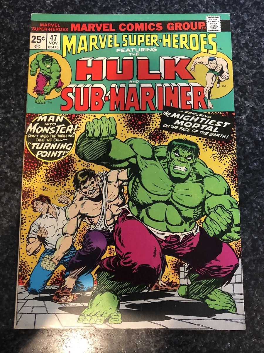 1974 Marvel Super Heroes #47 - Hulk & Sub-Mariner - | eBay