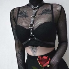 Body Bra Bondage Chest Strap Bondage Lingerie Women Leather Harness Chest
