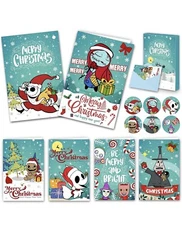 Christmas Cards - Set of 24 Christmas Cards Boxed with Envelopes and Stickers 6